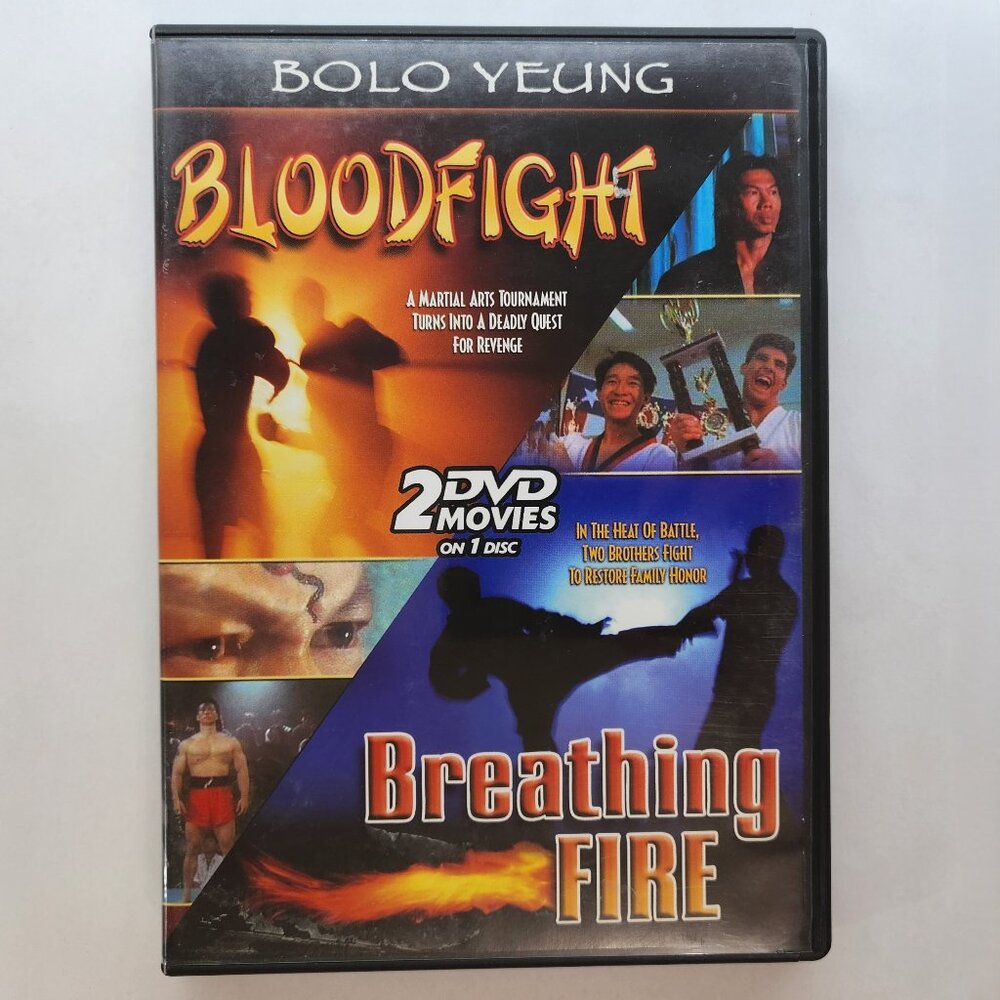 Bolo Yeung Bloodfight & Breathing Fire 2 Movie DVD Set